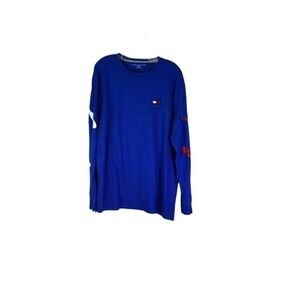 Tommy Hilfiger Men's Long‎ Sleeve w/ Graphic T-shirt Size XL Blue